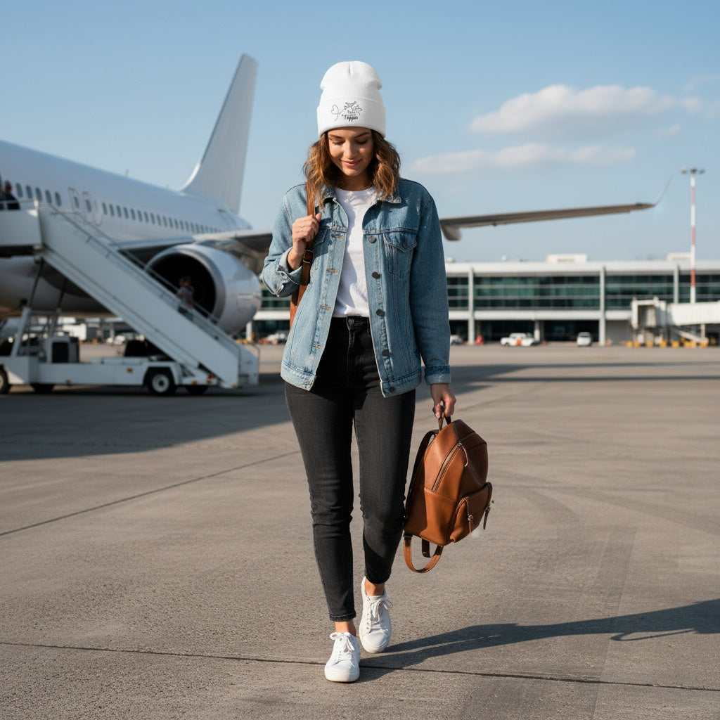 Trippin' Travel Beanie - Winter Warmth.