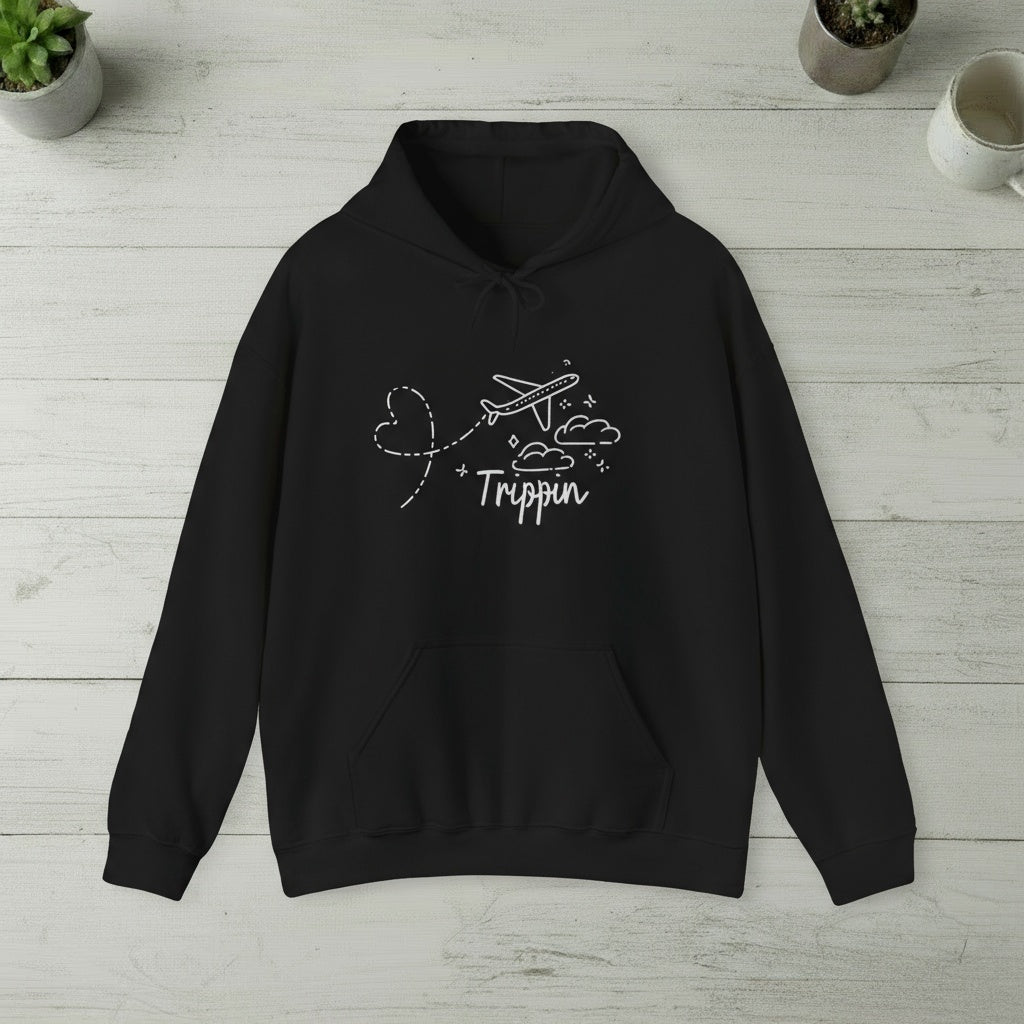 Unisex Travel Hoodie. Trippin'