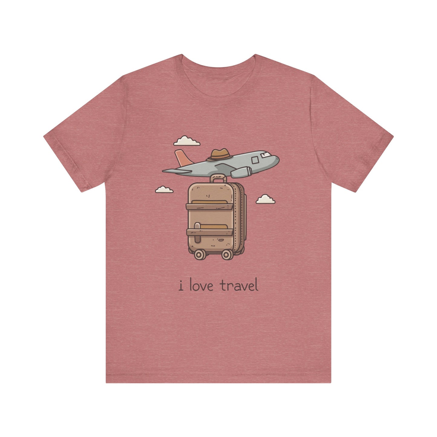 I Heart Travel. Short Sleeve Tee.