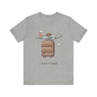 I Heart Travel. Short Sleeve Tee.