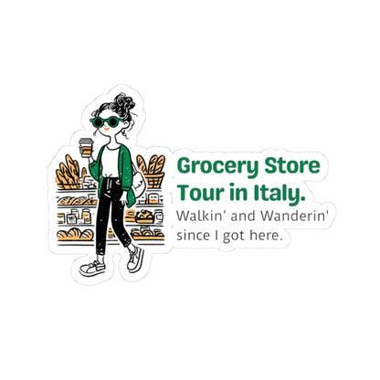 Italian Grocery Store Tour Kiss Cut Stickers
