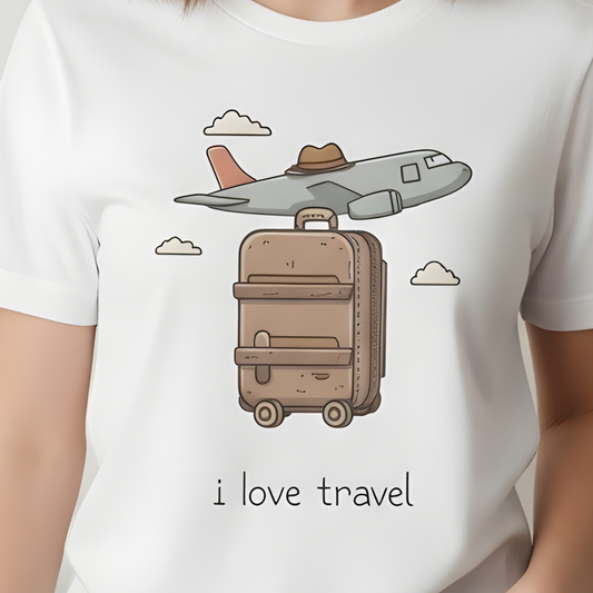 I Heart Travel. Short Sleeve Tee.
