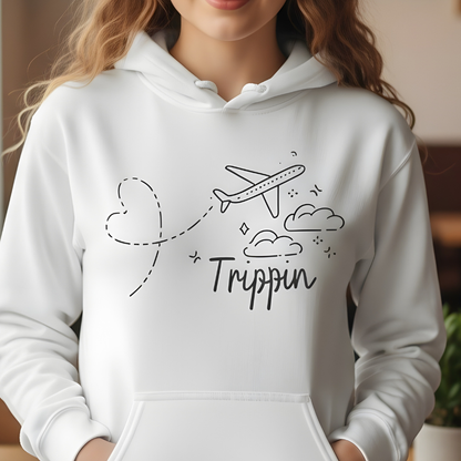 Unisex Travel Hoodie. Trippin'