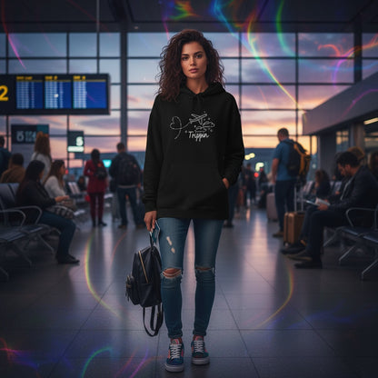 Unisex Travel Hoodie. Trippin'