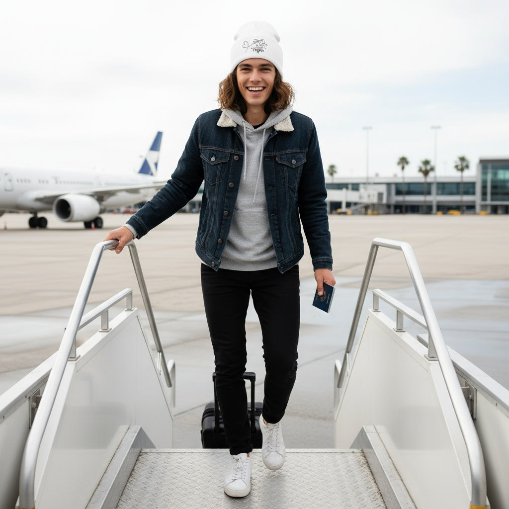 Trippin' Travel Beanie - Winter Warmth.