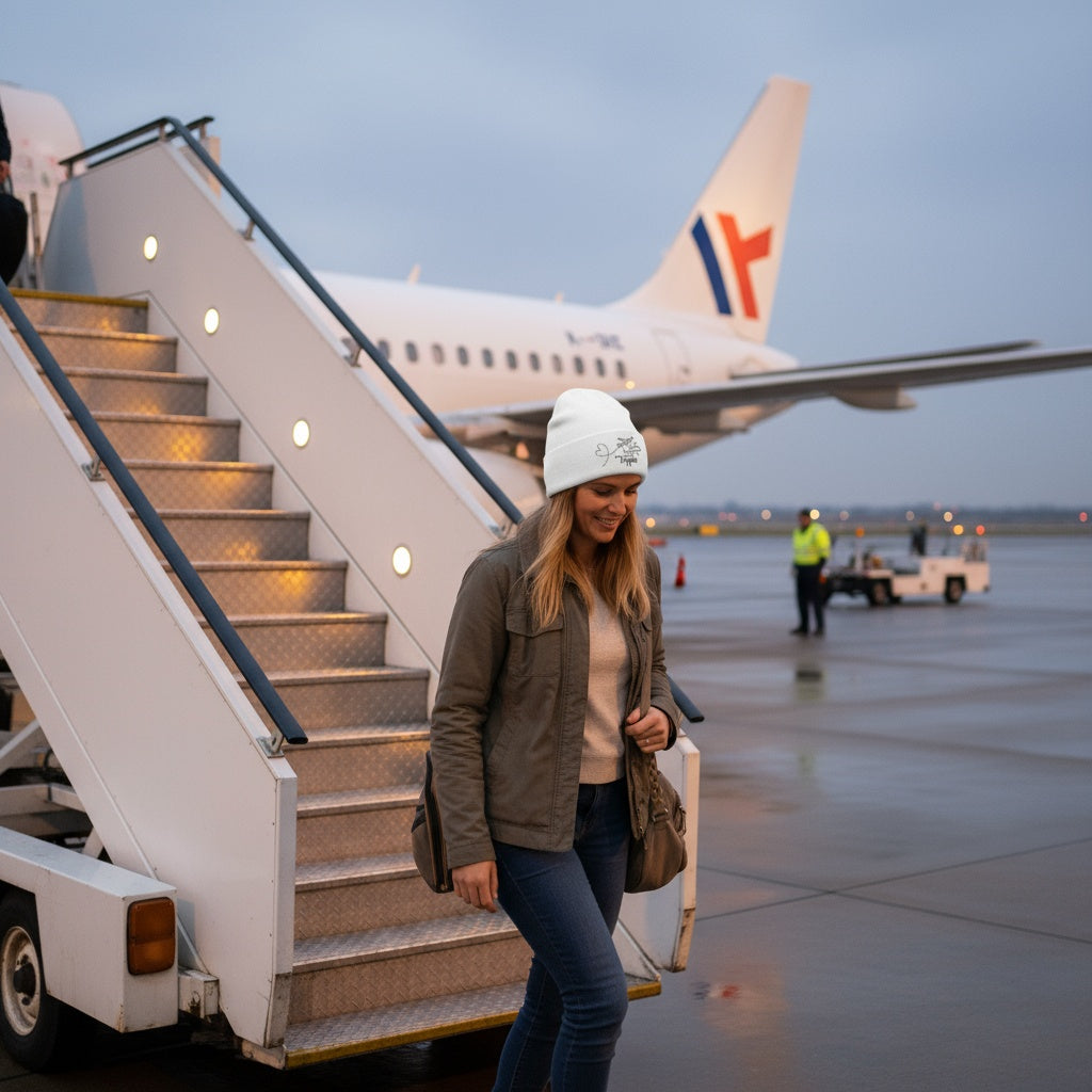 Trippin' Travel Beanie - Winter Warmth.