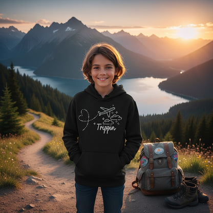 Trippin | Travel-Inspired Youth Hoodie.