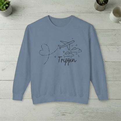 Travel-Inspired Unisex Sweatshirt. Trippin' Collection