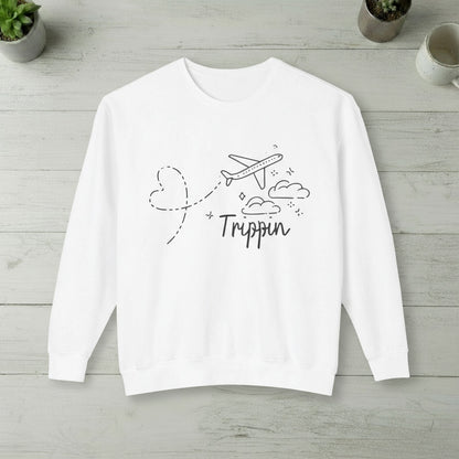 Travel-Inspired Unisex Sweatshirt. Trippin' Collection