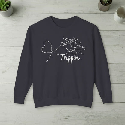 Travel-Inspired Unisex Sweatshirt. Trippin' Collection