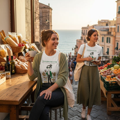 Foodie T-Shirt. Italian Grocery Store Tour.