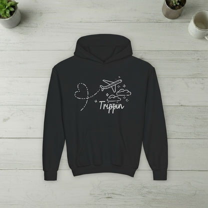Trippin | Travel-Inspired Youth Hoodie.