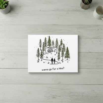 Wanna Go For A Hike? Canvas Wall Art.