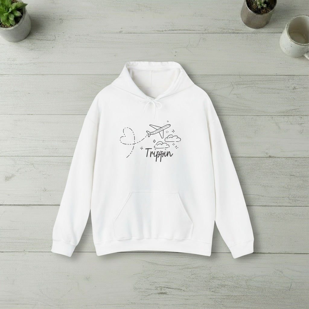 Unisex Travel Hoodie. Trippin'