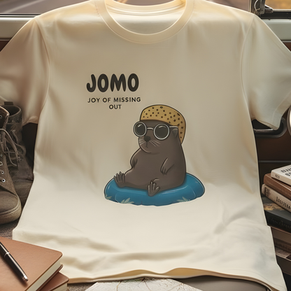 JOMO. Joy Of Missing Out. Casual Unisex Tee