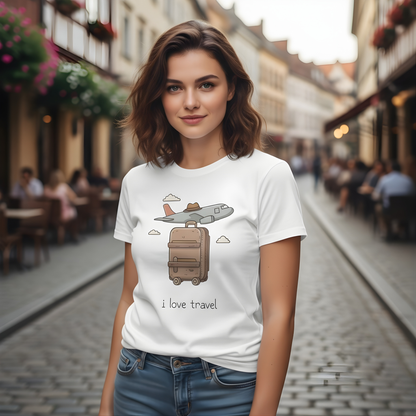 I Heart Travel. Short Sleeve Tee.
