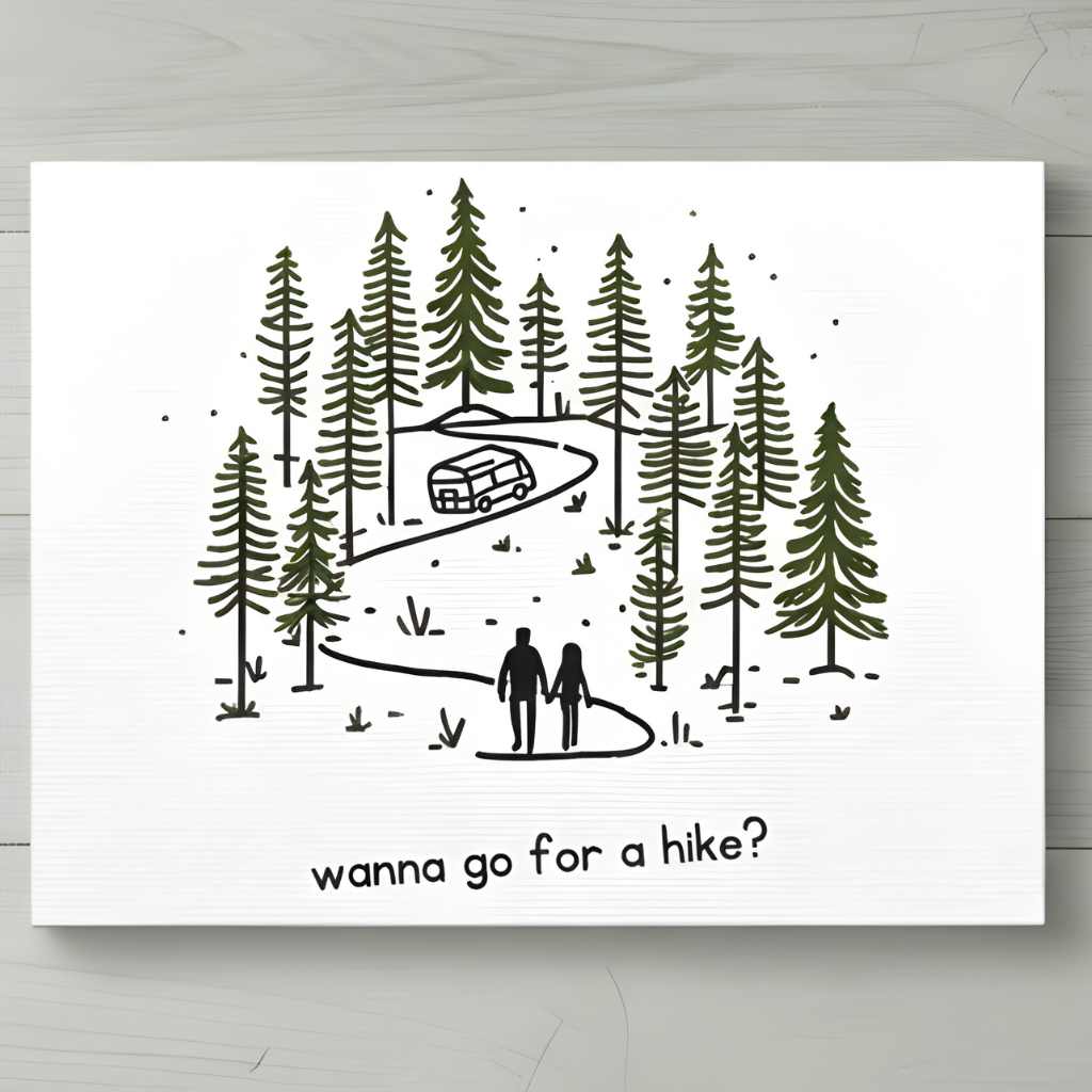 Wanna Go For A Hike? Canvas Wall Art.