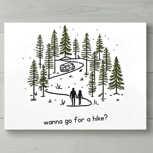 Wanna Go For A Hike? Canvas Wall Art.
