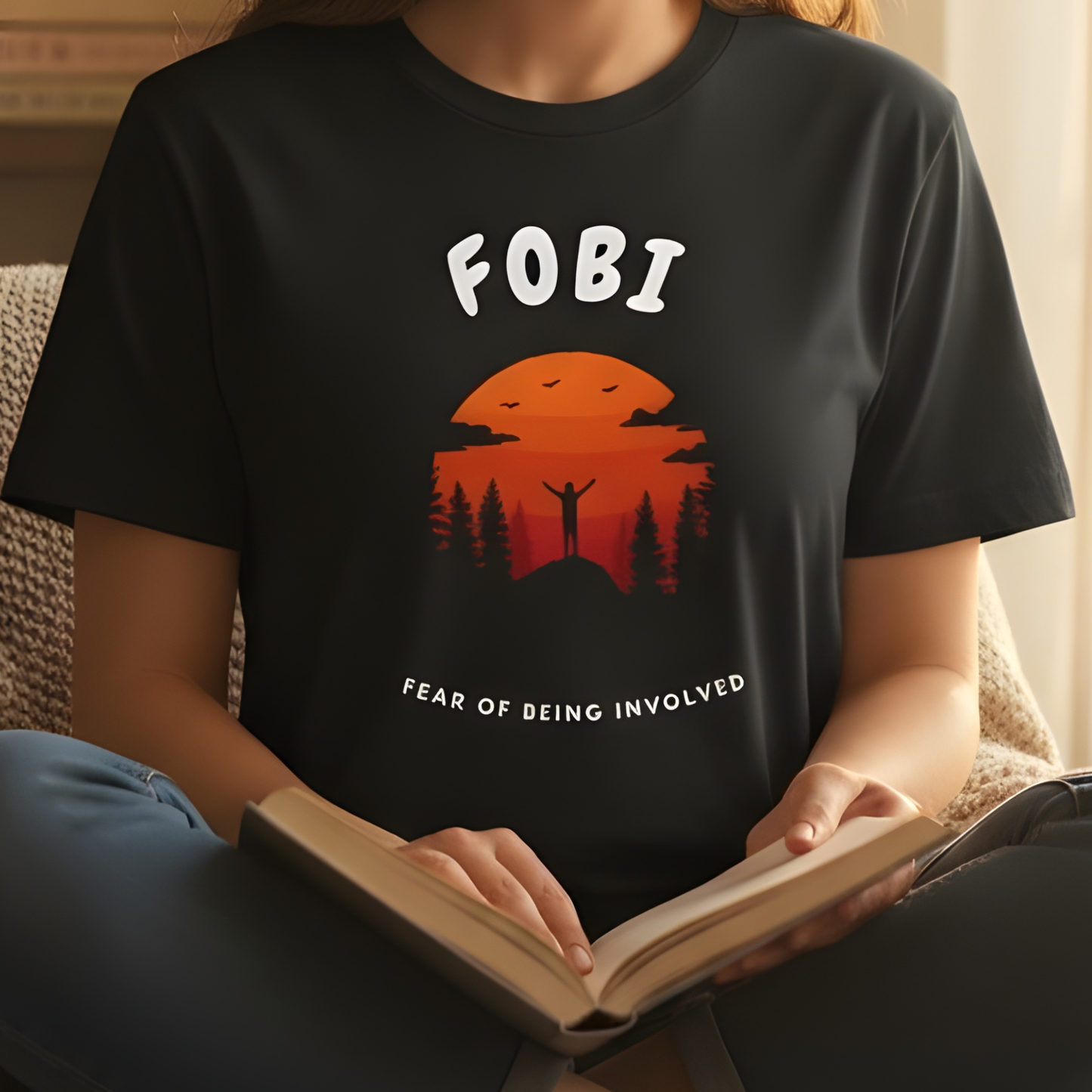 Fear Of Being Involved. Casual Wear for Introverts, Gift for Friends, Fun Daily Outfit, Perfect for Parties